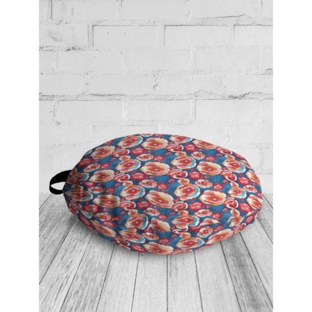 Siddle Pill "Bright flowers", decorative, D = 52 cm-1