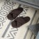 Home slippers "Lera", size 36-37, dark brown color