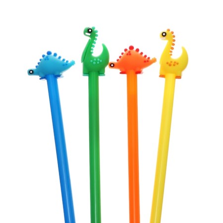 Gel-ghost pen, blue rod, dinosaurus mix-4