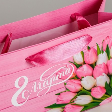 Package Gift Laminated Horizontal, Packaging, Women's Day, L 40 x 31 x 11.5 cm-3