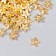 Decor for creativity plastic "Stars" gold set of 100 pcs 1x1 cm