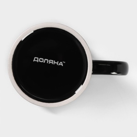 Ceramic share mug "Classic", 390 ml, black color-3