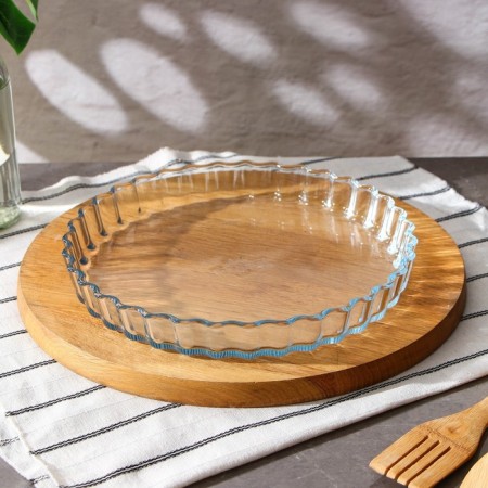 Round form for baking and baking of heat -resistant glass O Cuisine, 1.3 l, d = 27 cm