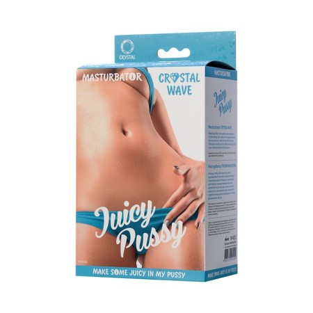 Masturbator Realistic Toyfa Juicy Pussy Crystal Wave, TPE, 13.5 cm-6