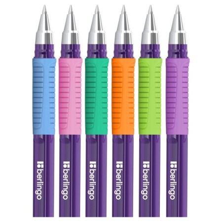 Ballpoint pen Berlingo "Aviator Envy" Blue, 0.7mm, flu, Mix case-4