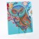 Diamond embroidery with a partial filling of “owl-beautiful” with a stand