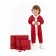 Knitting overalls, children's pure love Christmas Snow, height 62 cm, red color