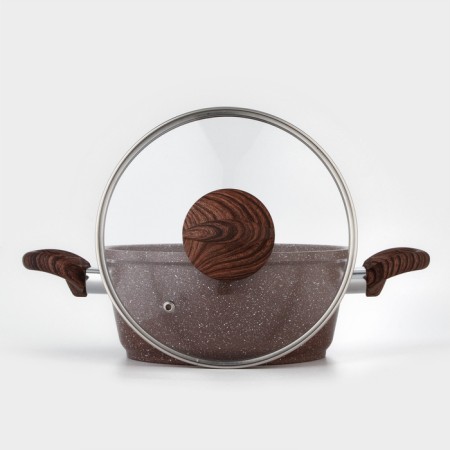 Brownie, 2 l, glass cover, glass cover, anti -stick coating, induction-3