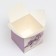 The box is folding, square pillow, "purple bow" 10 x 10 x 10 cm,