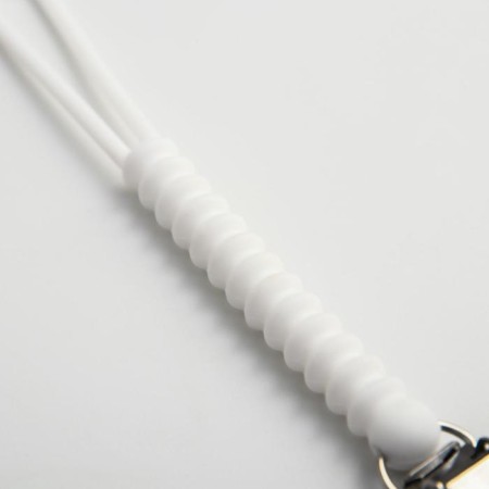 Holder for the nipple - dummy "rings", silicone, white color-1
