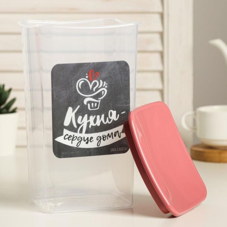 Bank for bulk products "Kitchen - heart at home!" 1.9 l-1