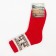 Women's socks made of Mongolian wool with deer, red color, size 23 (34-36)