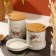 A set of storage cans from ceramics “cook with love”, 400 ml, 250 ml, 2 pcs, white color