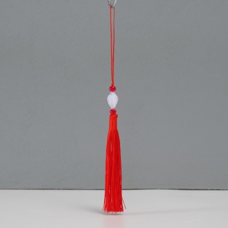 Textile suspension, plastic "Brush. Lotus" red 1.2x2.7x14.5 cm-1
