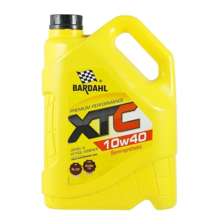 Motor oil Bardahl 10W-40 XTC SL/CF 36243, semi-synthetics, 5 liters