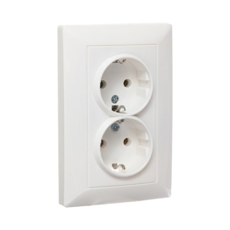 Double Luazon Lighting "Antei", 16 a, hidden, with salary, white-1