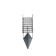 Metallic feeder X-Feeder ME Bullet 4K M Grid, Matt Black, 90 g, 35 ml