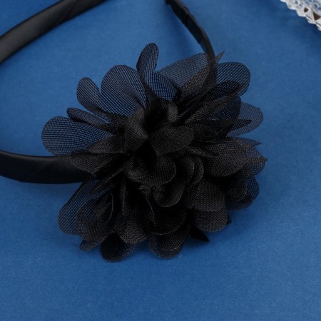 Hair cap "Schoolgirl" Galant Flower, D-9 cm 1 cm, black-2