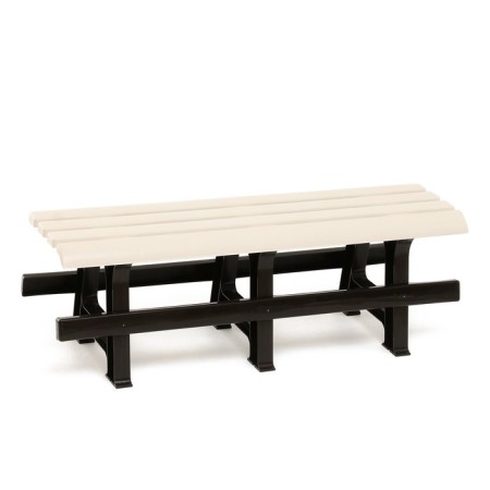 Bench Plastic alternative for a summer house 1.2x0.4x0.42 m, without a back, load up to 212 kg-6