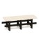 Bench Plastic alternative for a summer house 1.2x0.4x0.42 m, without a back, load up to 212 kg