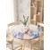 The tablecloth “Lavender Morning”, round, oxford, elastic band, size 140x140 cm, diameter 105-120 cm