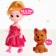 House for dolls "Fairytale life" with a doll, a pet and accessories, the light
