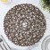 Serving napkin on the table "Dandelion", 38 × 38 cm, brown color