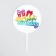 A set of paper utensils "Happy Birthday", unicorn
