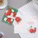 Postcard "Happy Anniversary!" Glitter, Congrev, flowers, green background, 25.1x19.4 cm