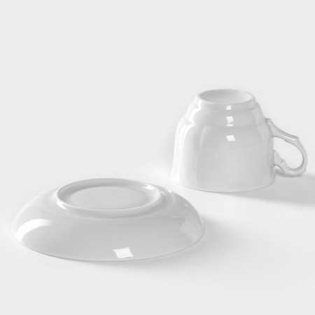 Tea pair of porcelain "Tulip", 250 ml, d = 8.7 cm-3
