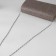 A chain for a bag, with carbines, aluminum, 4 × 13 mm, 120 cm, silver color