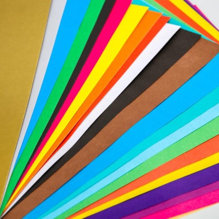 A4 Cold Heart Set: 10 liters of color unilateral cardboard + 16l color bilateral paper-1