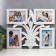 Photo frame plastic in 4 photos 10x15 cm "Blooming Pandanus" White 40x33.5 cm