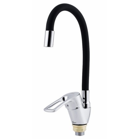 FAUZT FZS-833-BL129 kitchen mixer, single-leaf, excess length 180 mm, chrome/black