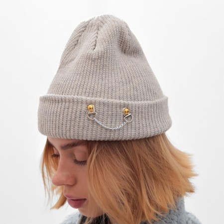 Women's hat minku, gray color, rr 56-58-1