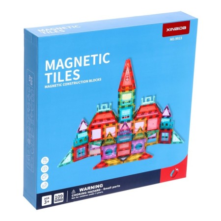 Magnetic designer "Magic figures", 109 parts-5