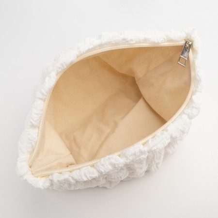 Cosmetic bag with zipper, dairy color-2
