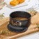 Baking form "German mini-kex", d = 18 cm, removable bottom, anti-stick coating, black