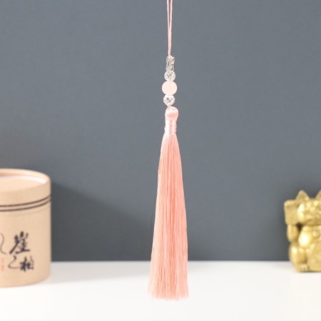 Textile suspension, metal "Butterfly" peach 1x1.2x16.5 cm-1