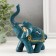 Souvenir Polystone "Blue Elephant with a Golden Pattern on the Popon" MIX 13x5x11 cm
