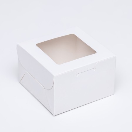 Dessert box, white, 10 x 10 x 6.5 cm-1