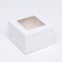 Dessert box, white, 10 x 10 x 6.5 cm