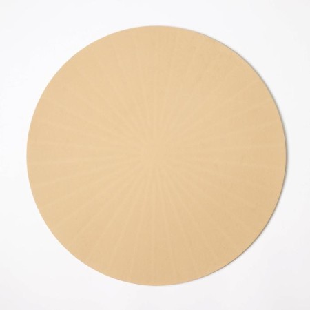 Serving napkin on the table "Ra", d = 36 cm, beige color-1
