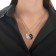 Kulons "Demetrons" Yin-Yang Harmony, black and white color in silver, 45 cm