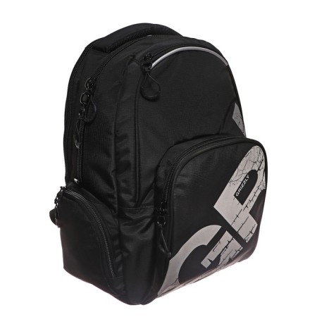 Youth backpack 42 x 32 x 22 cm, Grizzly, ergonomic back, laptop department, black-1