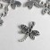 Decor metal for creativity "Dragonfly" (B72256) 1.6x1.5 cm
