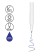 Handle Automatic HEAMM Blue, 0.7mm, White Corps