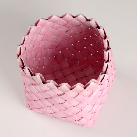 Kashpo wicker, d14khn11.5cm, pink-1