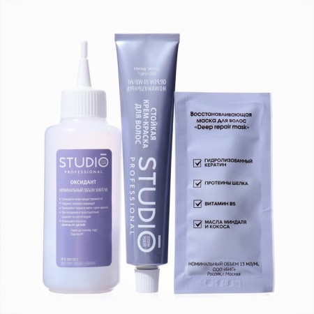 Persistent hair dye Fashion Color Studio Profeshnl, Black, 0.1, 115 ml-6