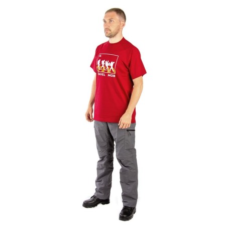 T-shirt Payer Travel Mob, Cotton, Bordeaux, Rr. M-3